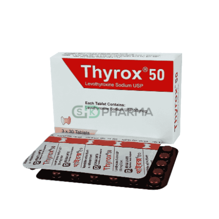 Thyrox Tablet 50 mcg (Levothyroxine Sodium)