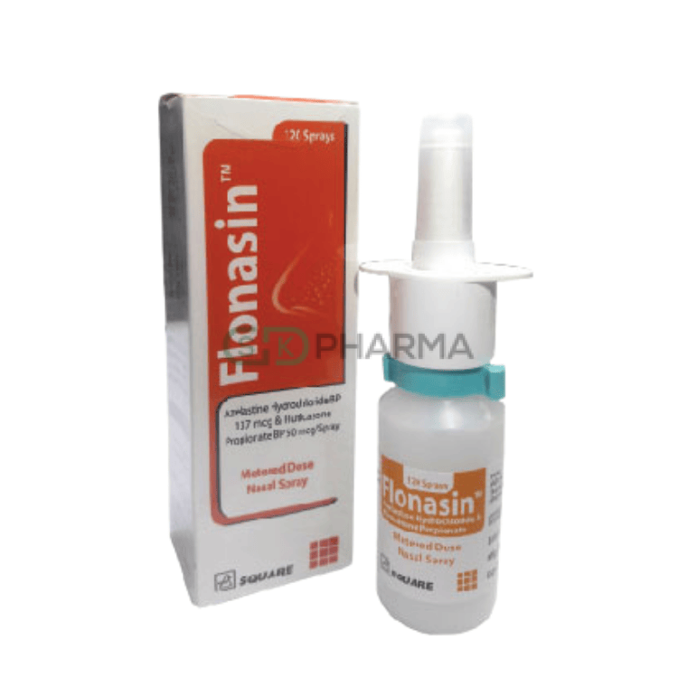 Flonasin Nasal Spray (137 mcg+50 mcg)/spray (Azelastine Hydrochloride + Fluticasone Propionate)