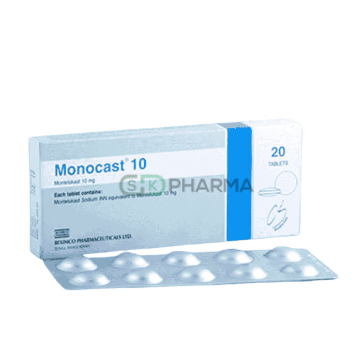 Monocast Tablet 10 mg (Montelukast Sodium)