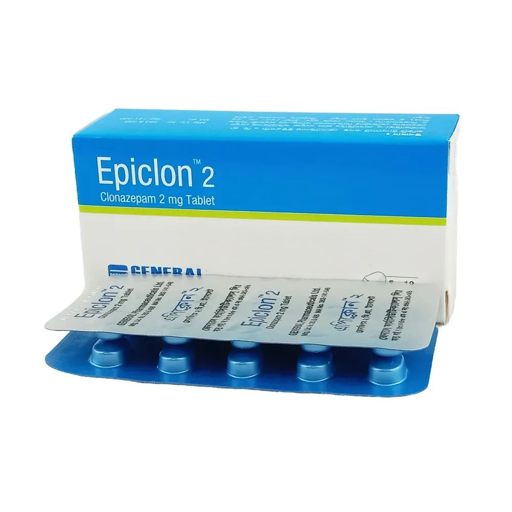 Epiclon Tablet, Clonazepam 2 mg