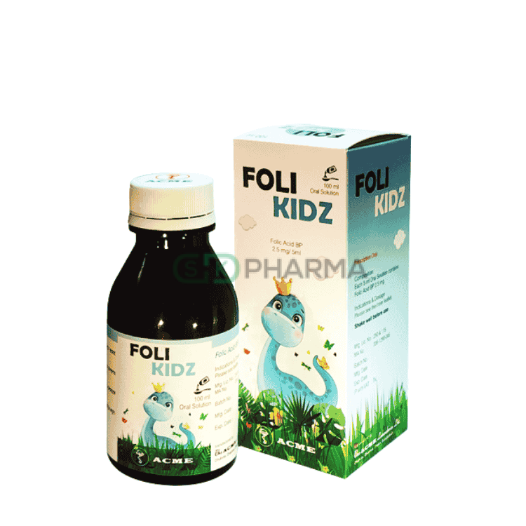 Foli Kidz Oral Solution 2.5 mg/5 ml (Folic Acid)