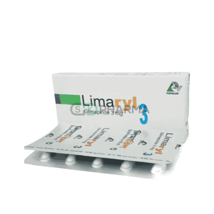 Limaryl Tablet 3 mg (Glimepiride)