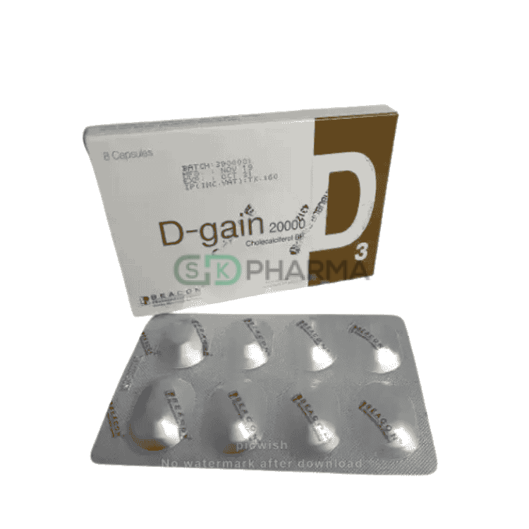 D-gain Capsule 20000 IU (Cholecalciferol [Vitamin D3])