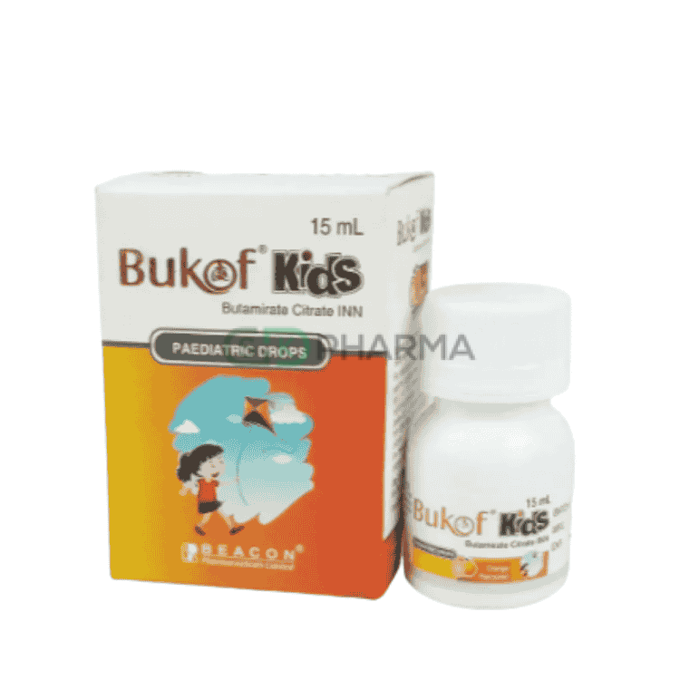 Bukof Kids Pediatric Drop 5 mg/ml (Butamirate Citrate)