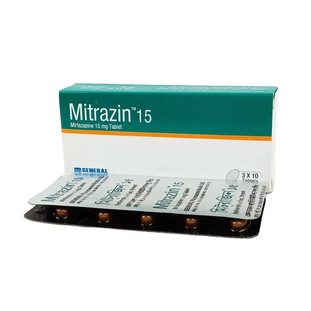 Mitrazin Tablet, Mirtazapine 15 mg