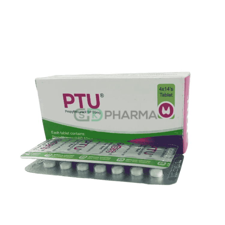 PTU Tablet 50 mg (Propylthiouracil)