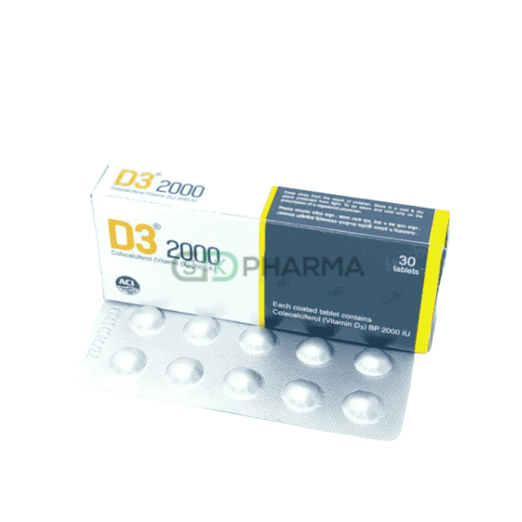 D3 Tablet 2000 IU (Cholecalciferol [Vitamin D3])