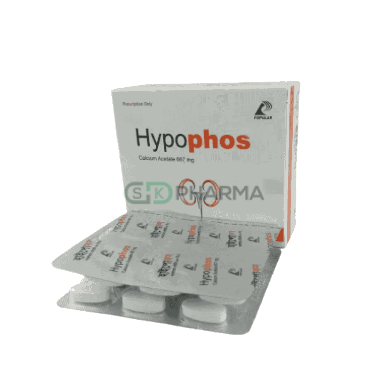 Hypophos Tablet 667 mg (Calcium Acetate)
