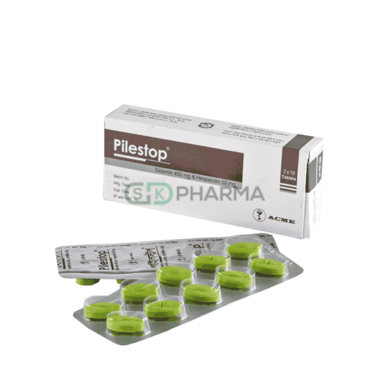 Pilestop Tablet 450 mg+50 mg (Diosmin + Hesperidin)