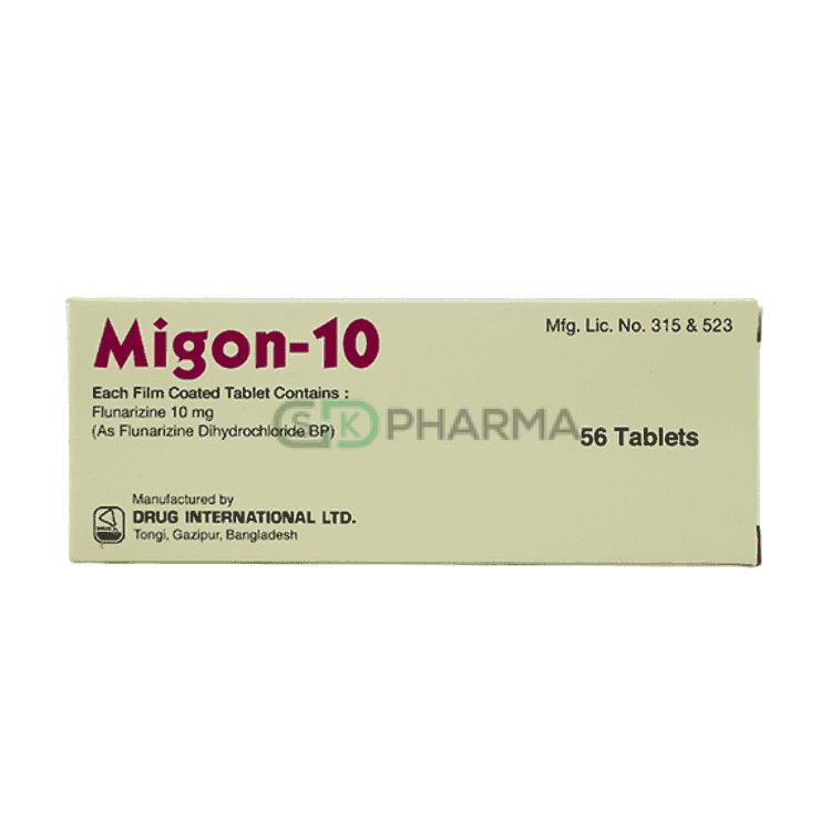Migon Tablet 10 mg (Flunarizine)