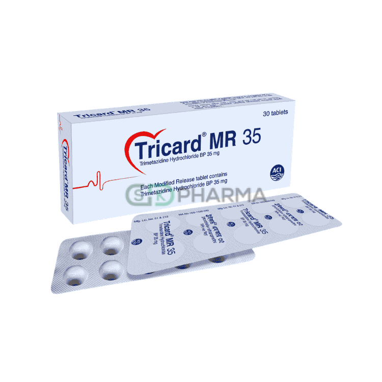 Tricard MR Tablet 35 mg (Trimetazidine Dihydrochloride)