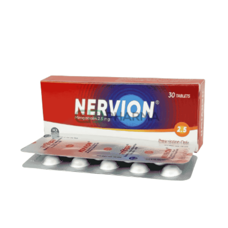 Nervion Tablet 2.5 mg (Mirogabalin Besylate)