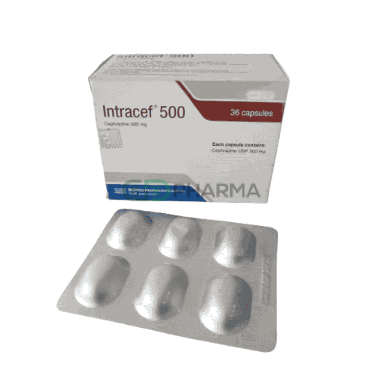 Intracef Capsule 500 mg (Cephradine)