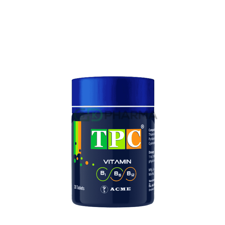 TPC Injection (100 mg+100 mg+1 mg)/3 ml (Vitamin B1, B6 & B12)