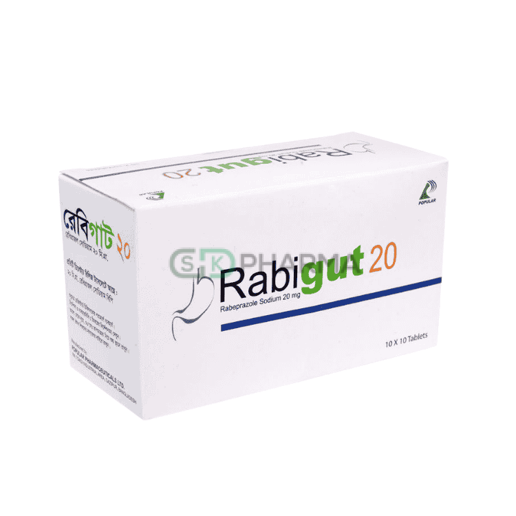 Rabigut Tablet 20 mg (Rabeprazole Sodium)