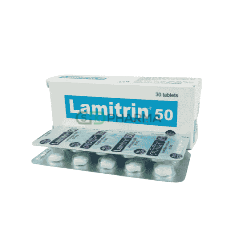 Lamitrin Tablet 50 mg (Lamotrigine)
