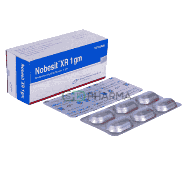 Nobesit XR Tablet 1000 mg (Metformin Hydrochloride)
