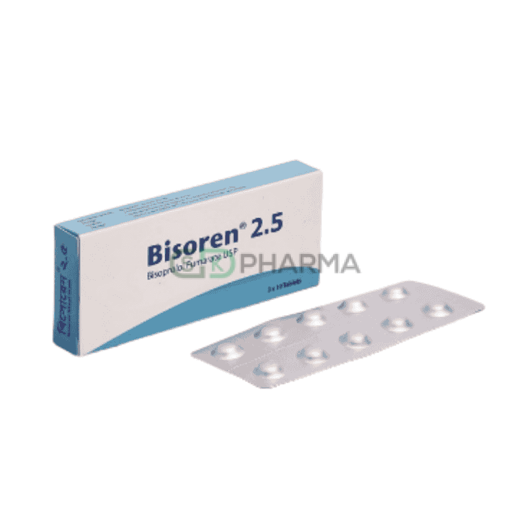 Bisoren Tablet 2.5 mg (Bisoprolol Fumarate)
