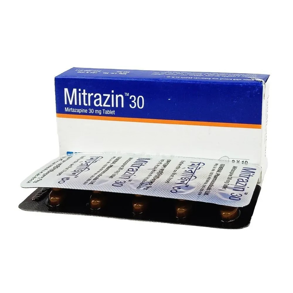 Mitrazin Tablet, Mirtazapine 30 mg