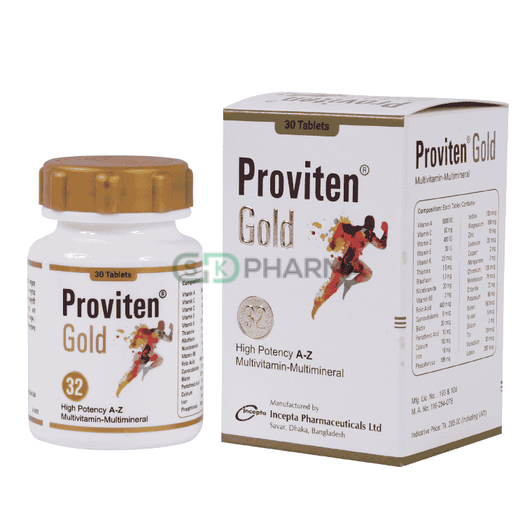 Proviten Gold Tablet (Multivitamin & Multimineral [A-Z gold preparation])