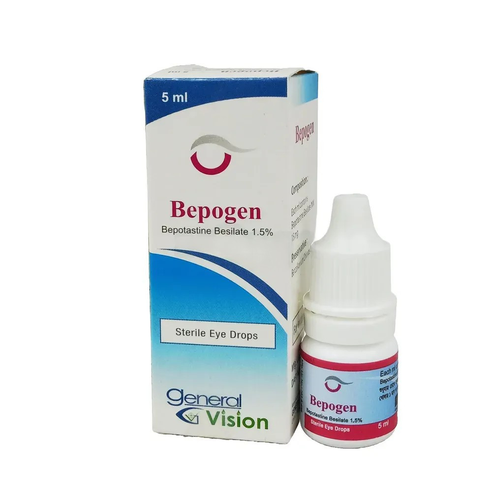 Bepogen Ophthalmic Solution 5 ml drop, Bepotastine Besilate 1.5%