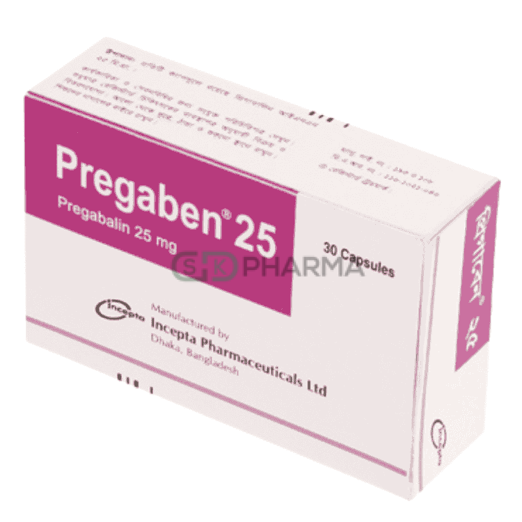 Pregaben Capsule 25 mg (Pregabalin)