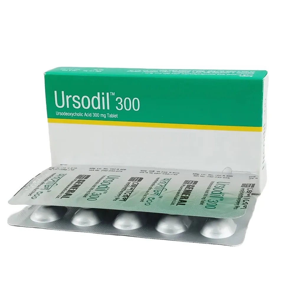 Ursodil Tablet, Ursodeoxycholic Acid 300 mg