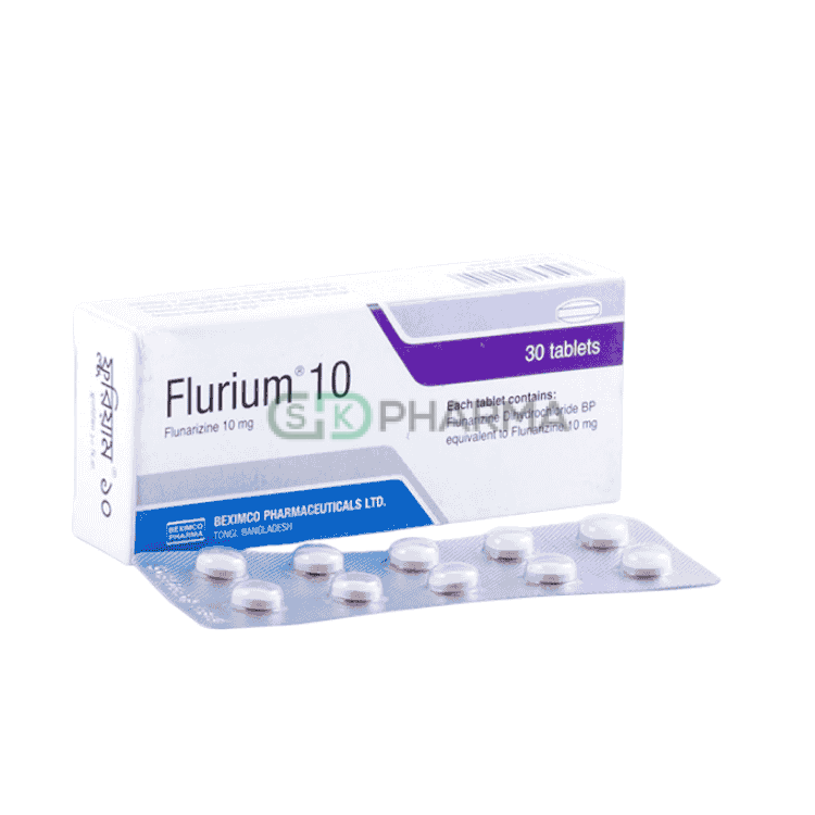 Flurium Tablet 10 mg (Flunarizine)