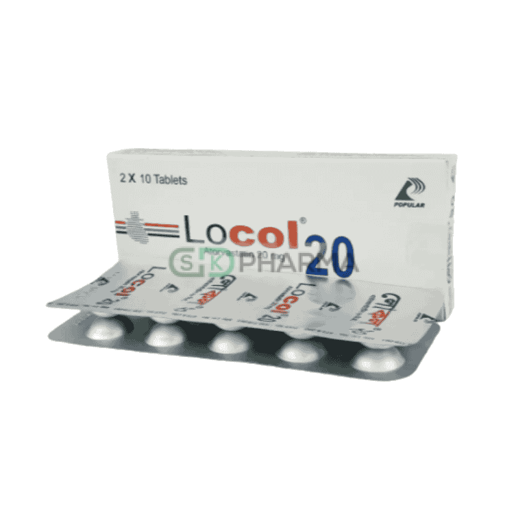 Locol Tablet 20 mg (Atorvastatin Calcium)