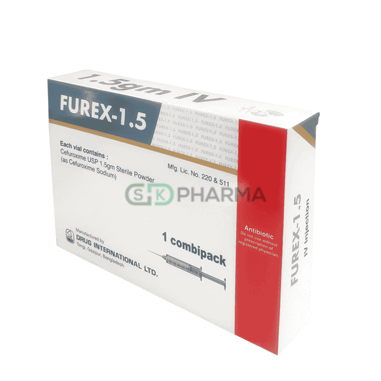 Furex Injection 1.5 gm/vial (Cefuroxime Axetil)