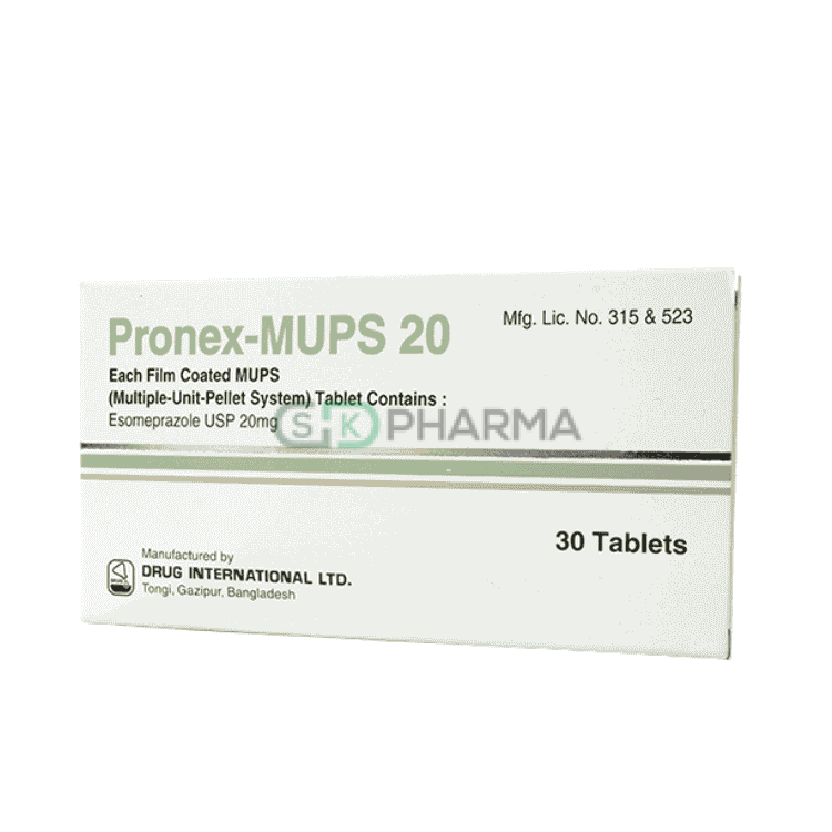Pronex-MUPS Tablet 20 mg (Esomeprazole (MUPS preparation))
