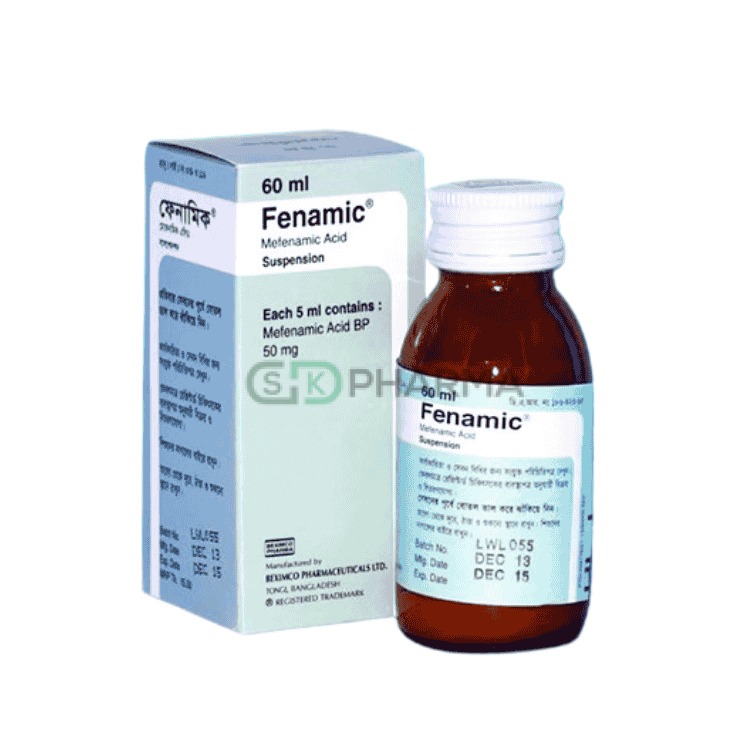 Fenamic Suspension 50 mg/5 ml (Mefenamic acid)