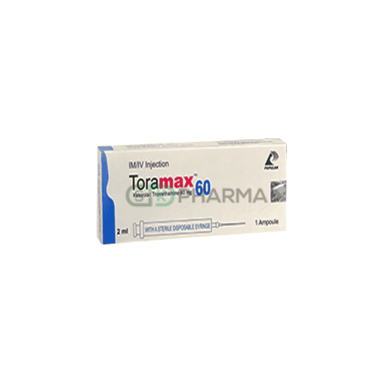Toramax Injection 60 mg/2 ml (Ketorolac Tromethamine)