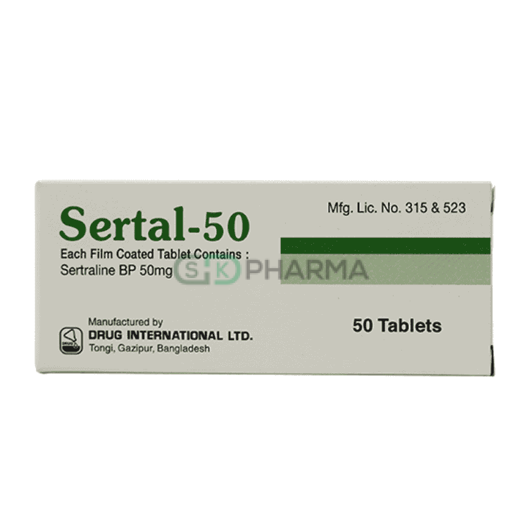Sertal Tablet 50 mg (Sertraline Hydrochloride)