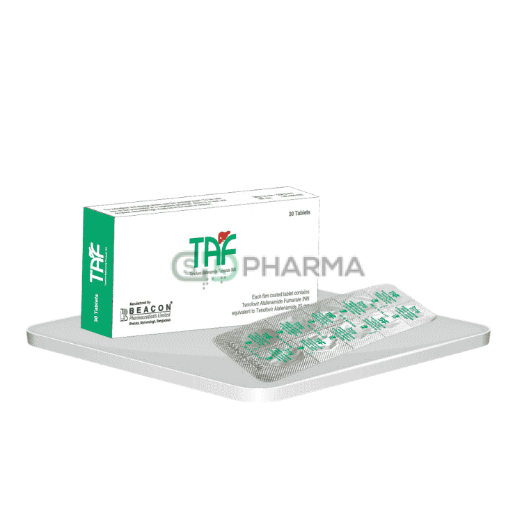 TAF Tablet 25 mg (Tenofovir Alafenamide)