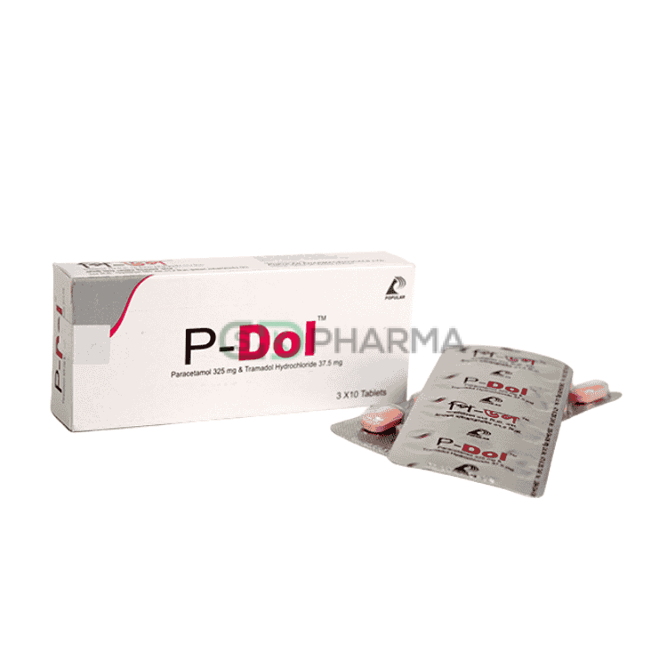 P-Dol Tablet 325 mg+37.5 mg (Paracetamol + Tramadol Hydrochloride)
