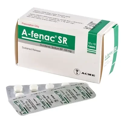 A-Fenac SR Tablet (Sustained Release), Diclofenac Sodium 100 mg