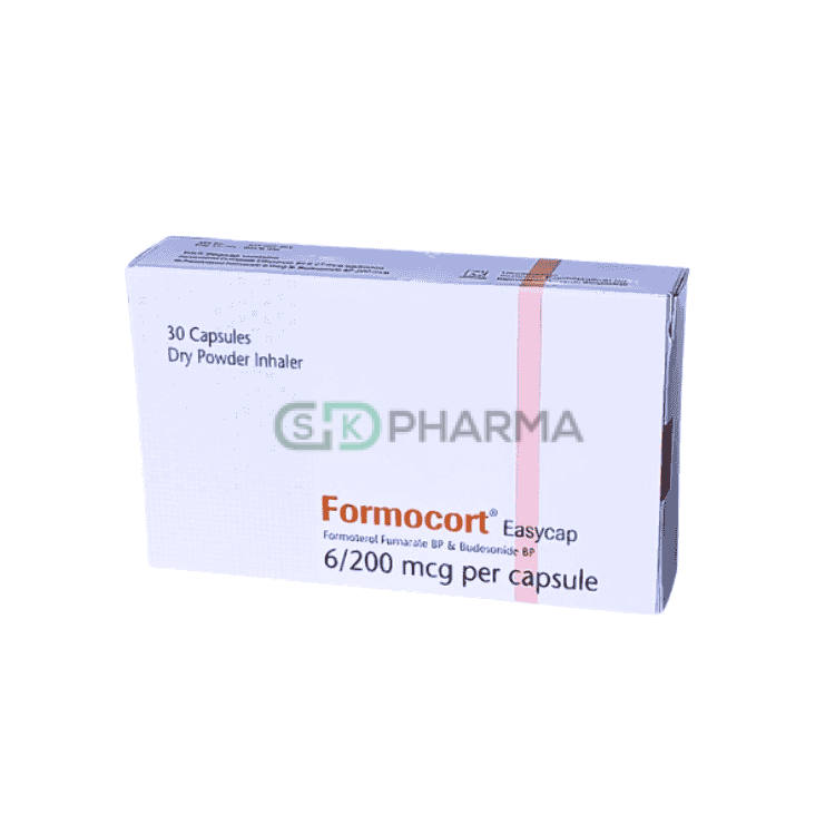 Formocort Inhalation Capsule 200 mcg+6 mcg (Budesonide + Formoterol Fumarate)