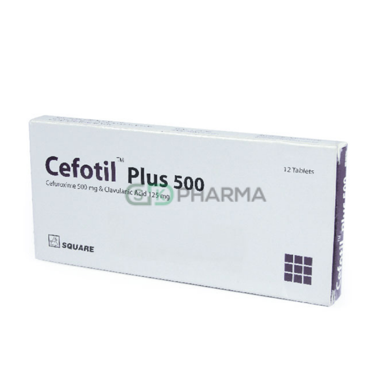 Cefotil Plus Tablet 500 mg+125 mg (Cefuroxime Axetil + Clavulanic Acid)