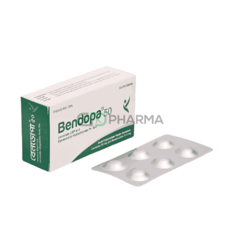 Bendopa Tablet 50 mg+12.5 mg (Levodopa + Benserazide)