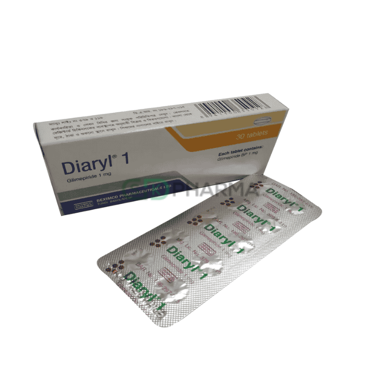 Diaryl Tablet 1 mg (Glimepiride)