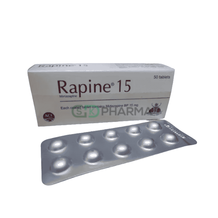 Rapine Tablet 15 mg (Mirtazapine)