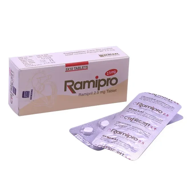 Ramipro Tablet, Ramipril 2.5 mg