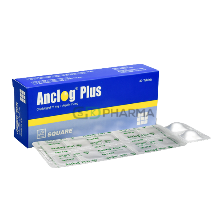 Anclog Plus Tablet 75 mg+75 mg (Clopidogrel + Aspirin)