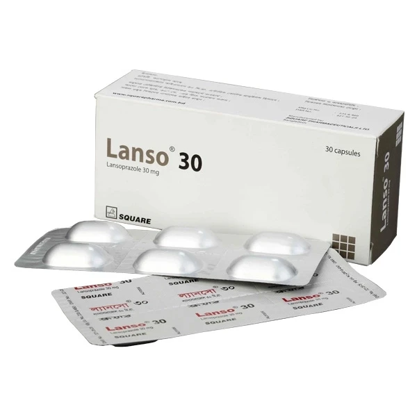 Lanso Capsule (Enteric Coated), Lansoprazole 30 mg