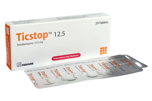 Ticstop Tablet,Tetrabenazine 12.5 mg