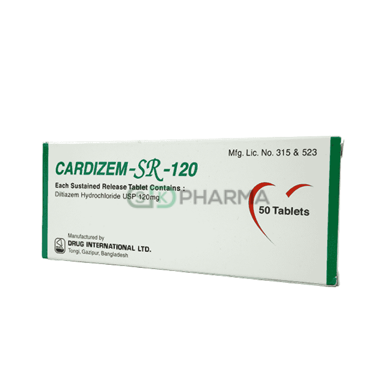 Cardizem SR Tablet 120 mg (Diltiazem Hydrochloride)