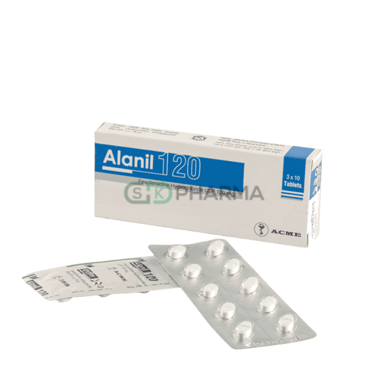 Alanil Tablet 120 mg (Fexofenadine Hydrochloride)