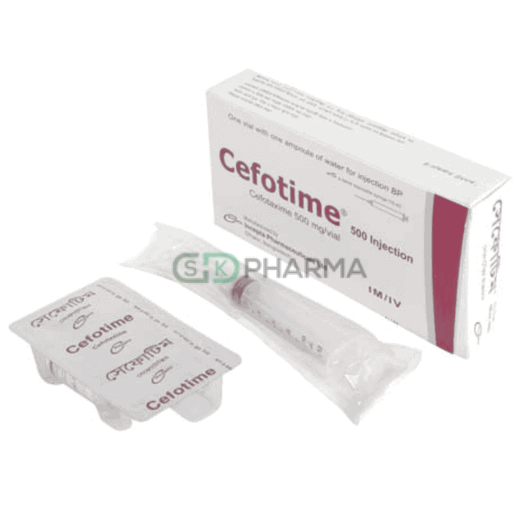Cefotime Injection 500 mg/10 ml (Cefotaxime)