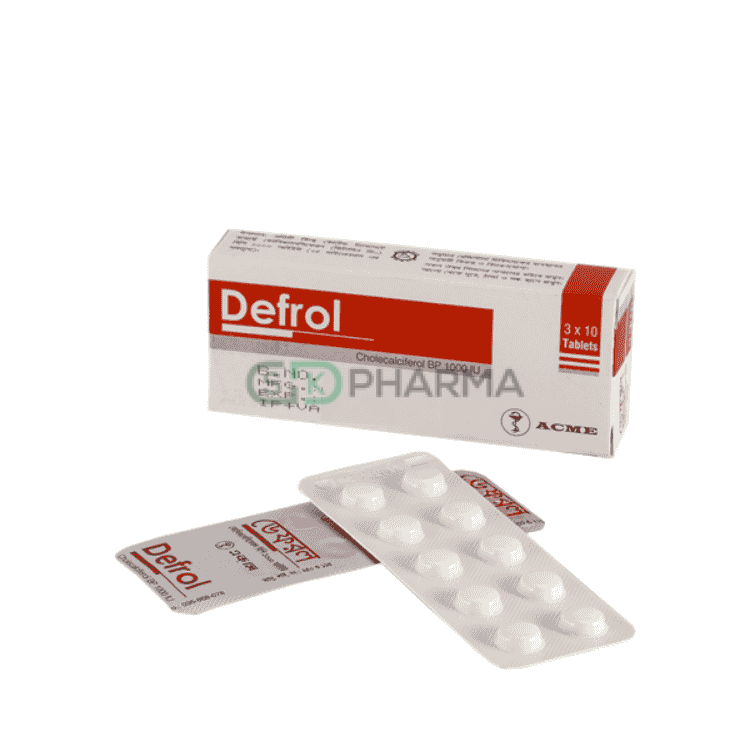 Defrol Tablet 1000 IU (Cholecalciferol [Vitamin D3])